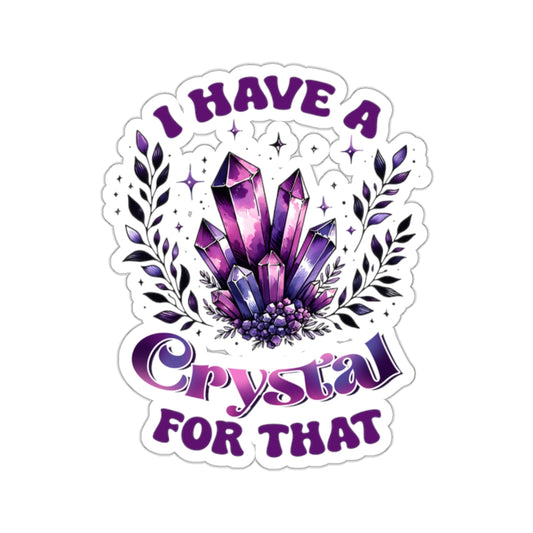 Purple Crystal Die Cut Stickers