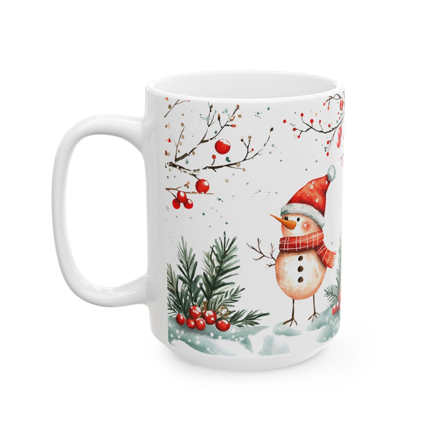 Snowbird Winter Scene Ceramic Mug