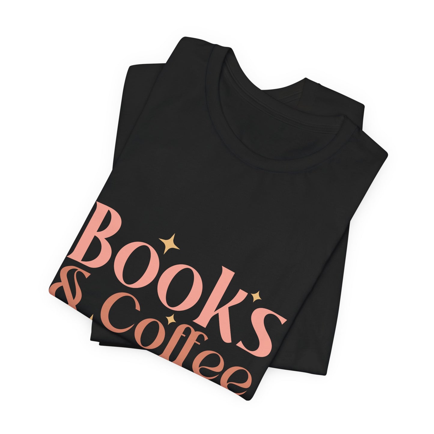 Books and Coffee Unisex Jersey Short Sleeve Tee