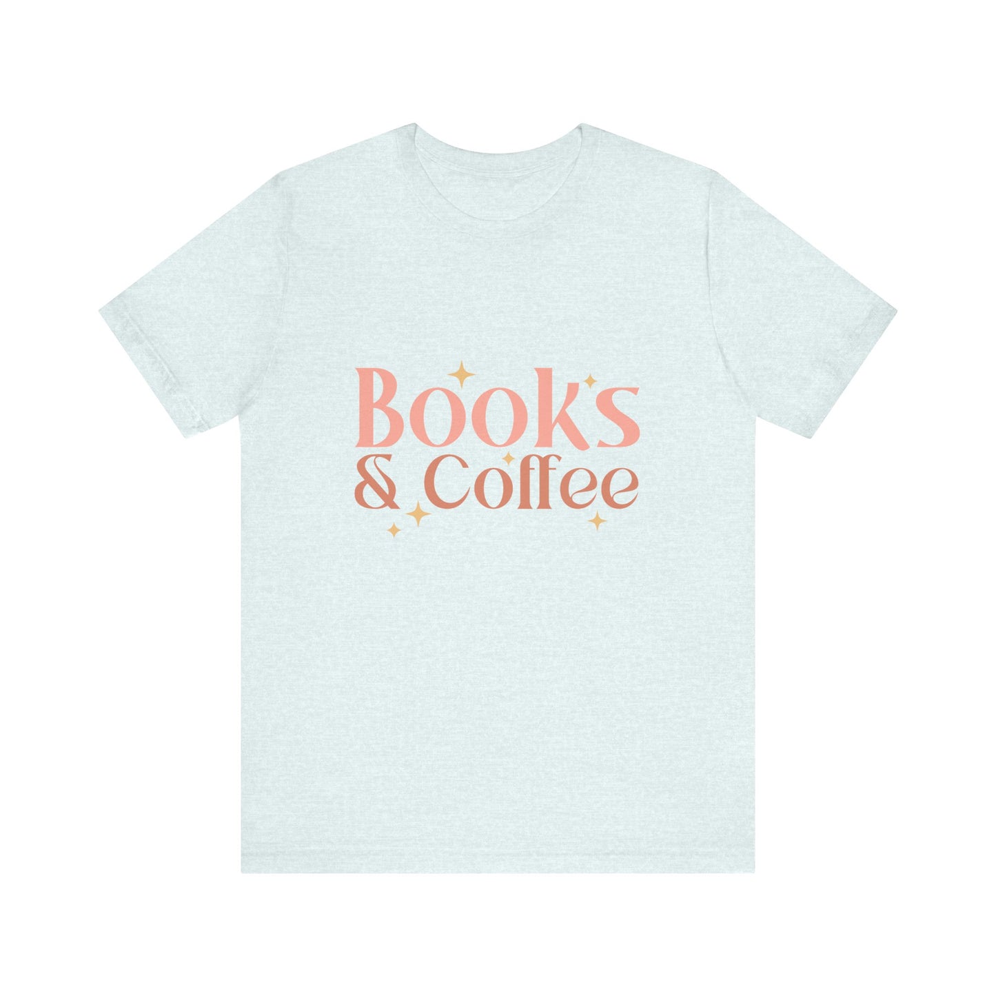 Books and Coffee Unisex Jersey Short Sleeve Tee