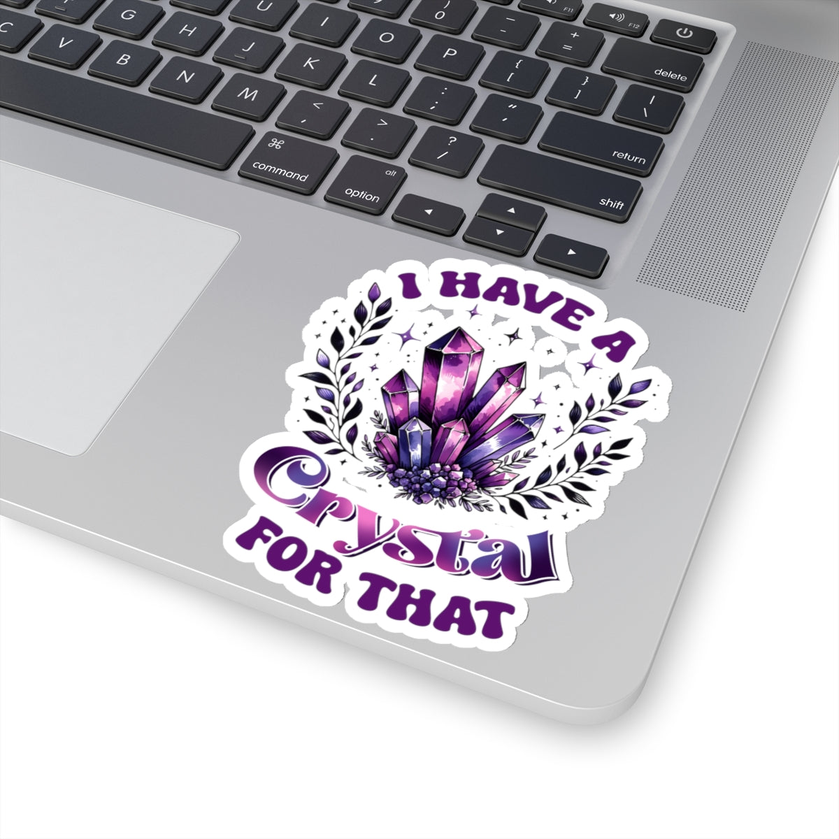 Purple Crystal Die Cut Stickers