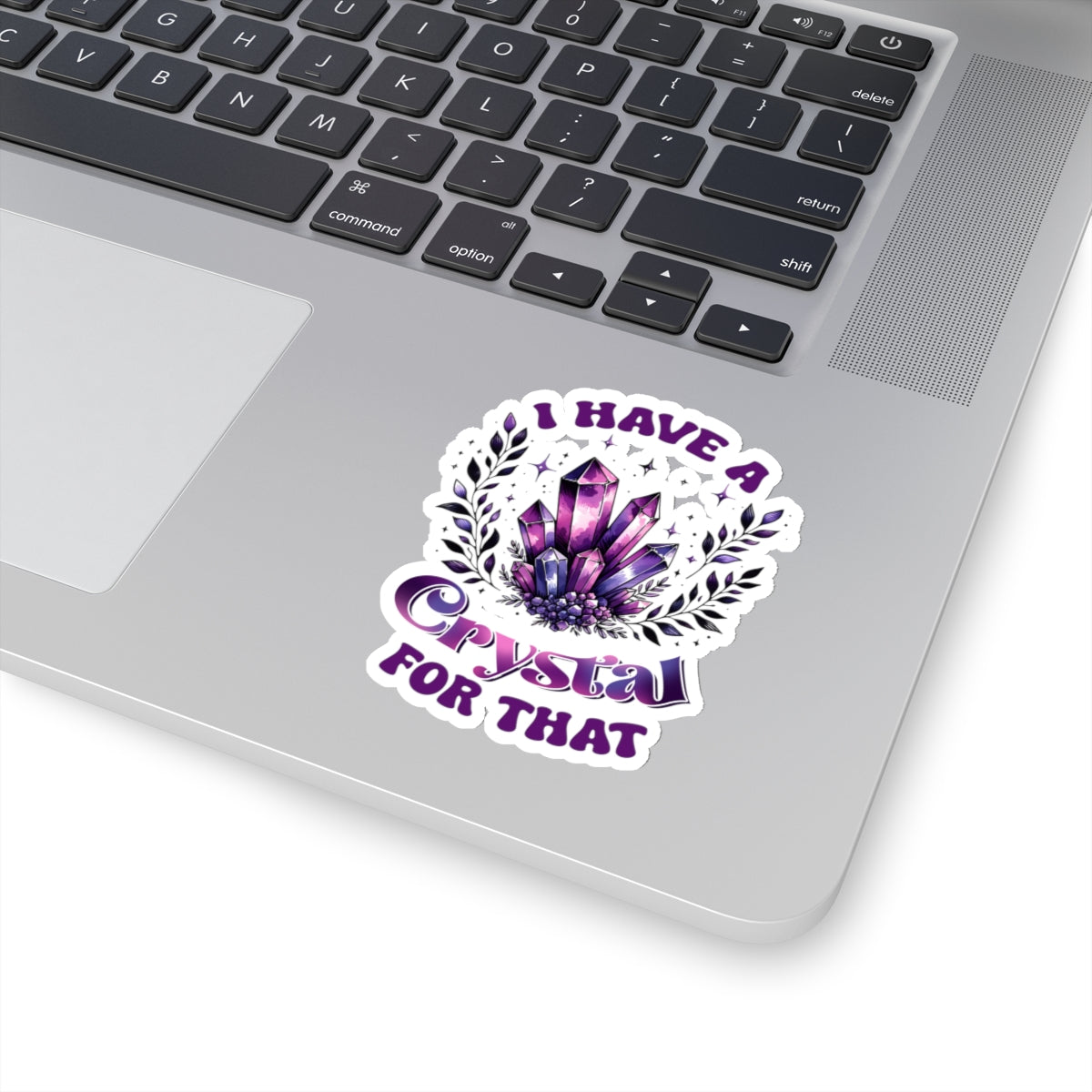 Purple Crystal Die Cut Stickers