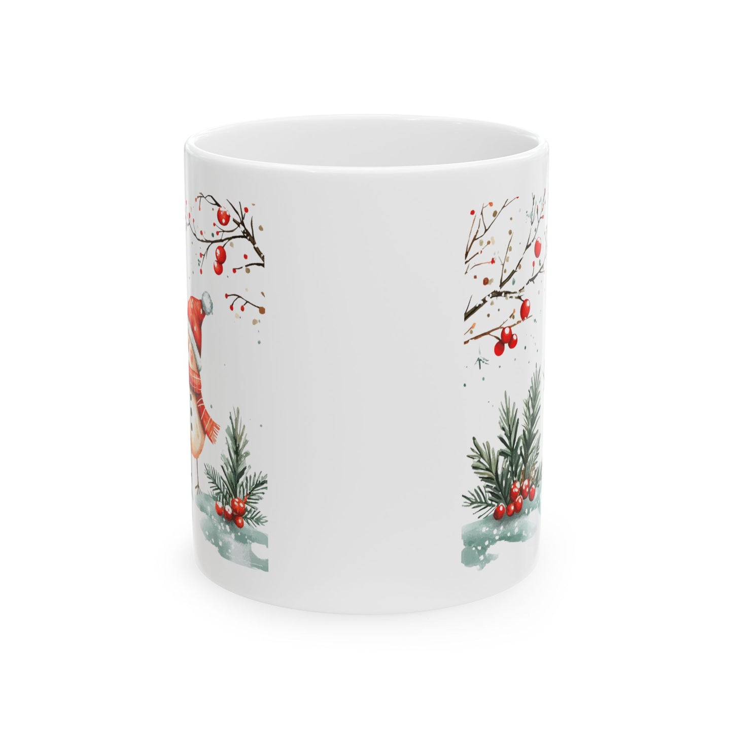 Snowbird Winter Scene Ceramic Mug