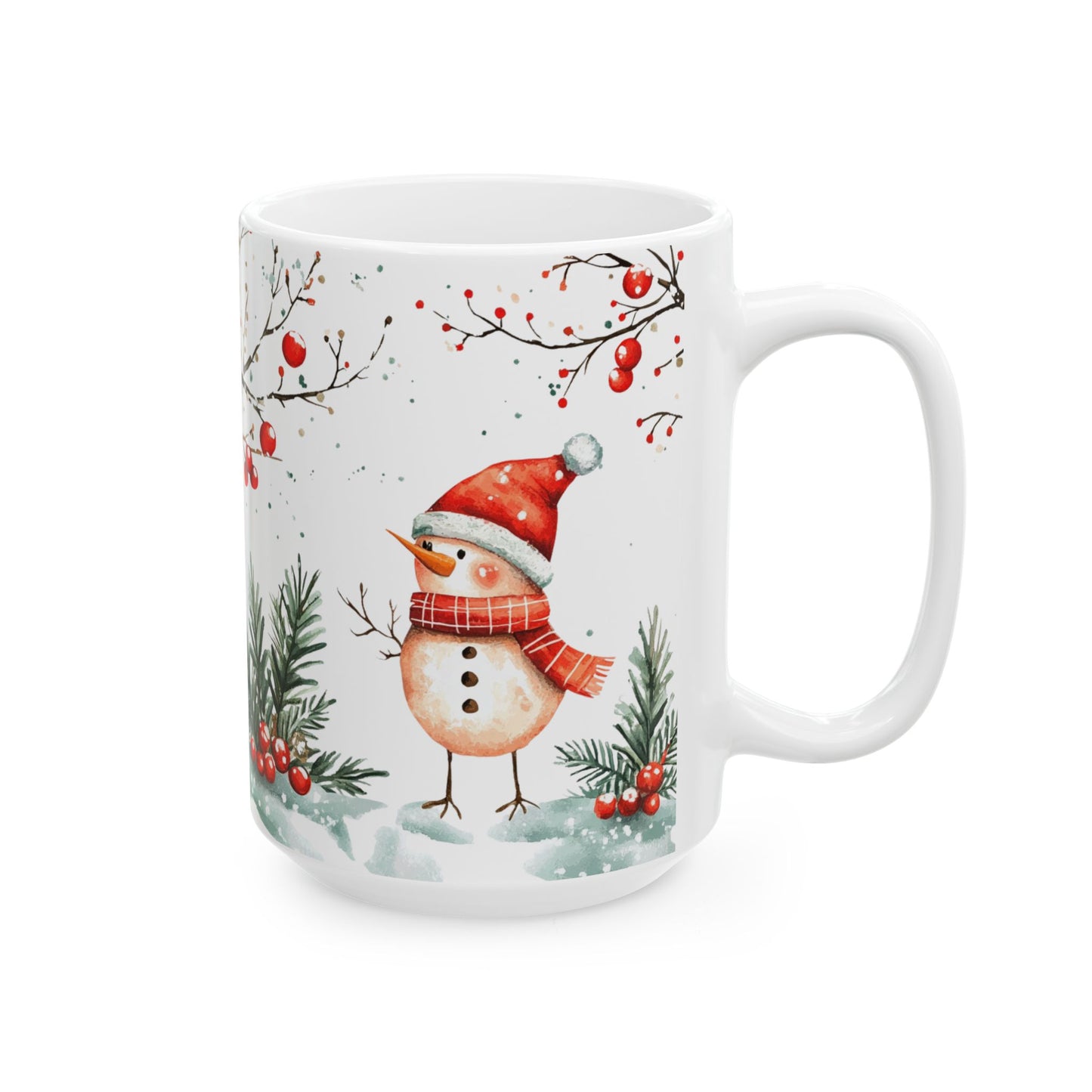 Snowbird Winter Scene Ceramic Mug