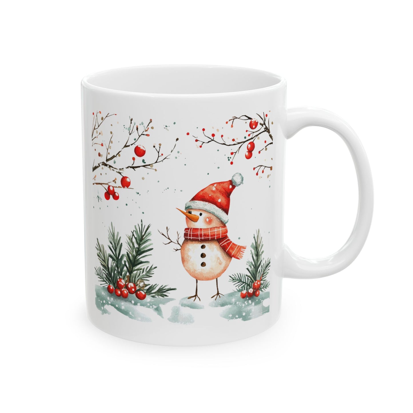 Snowbird Winter Scene Ceramic Mug