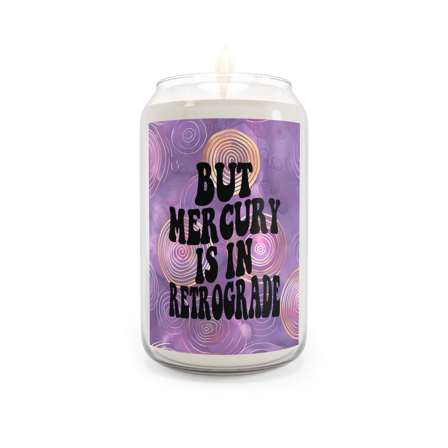 Mercury in Retrograde Candle