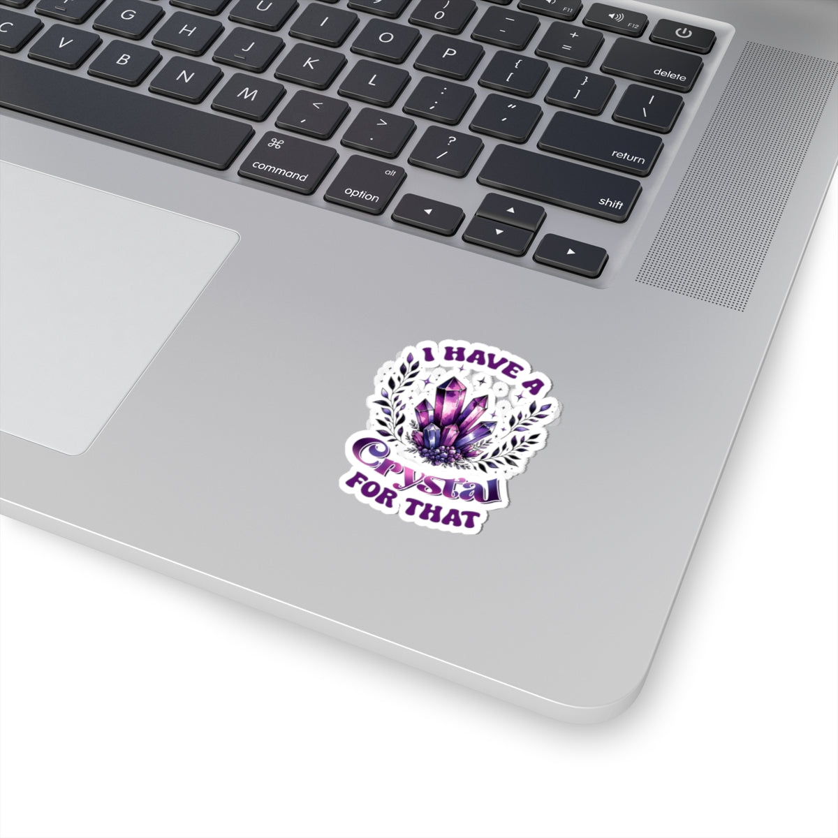 Purple Crystal Die Cut Stickers