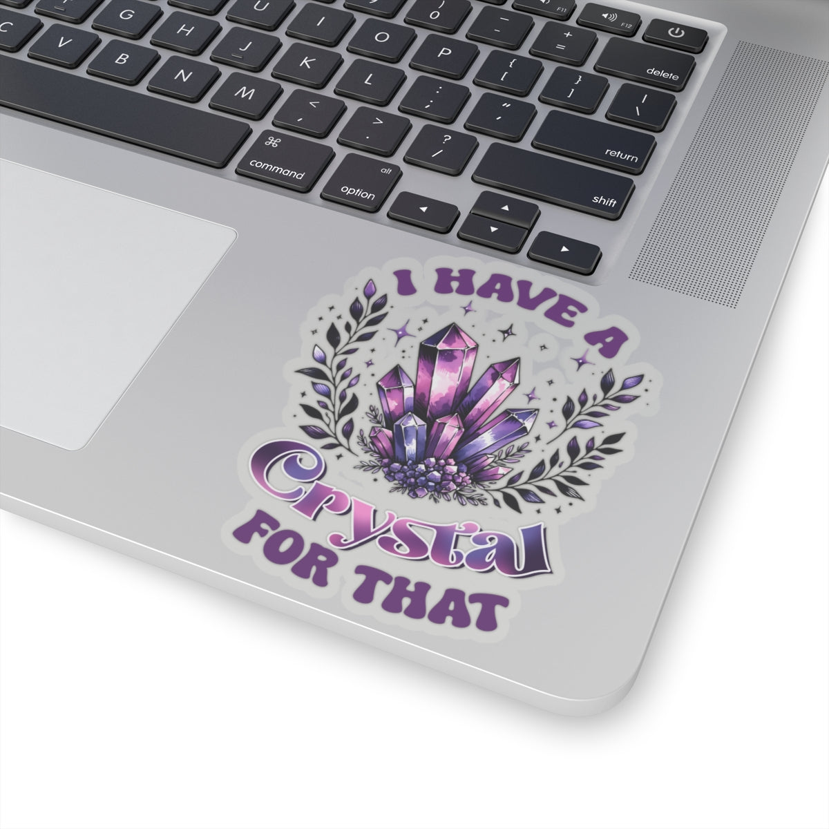 Purple Crystal Die Cut Stickers