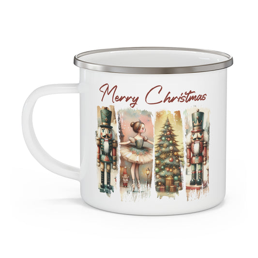 Christmas Nutcracker Enamel Camping Mug