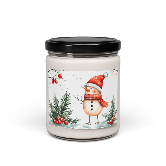 Winter Snow Bird Holiday Scented Soy Candle, 9oz