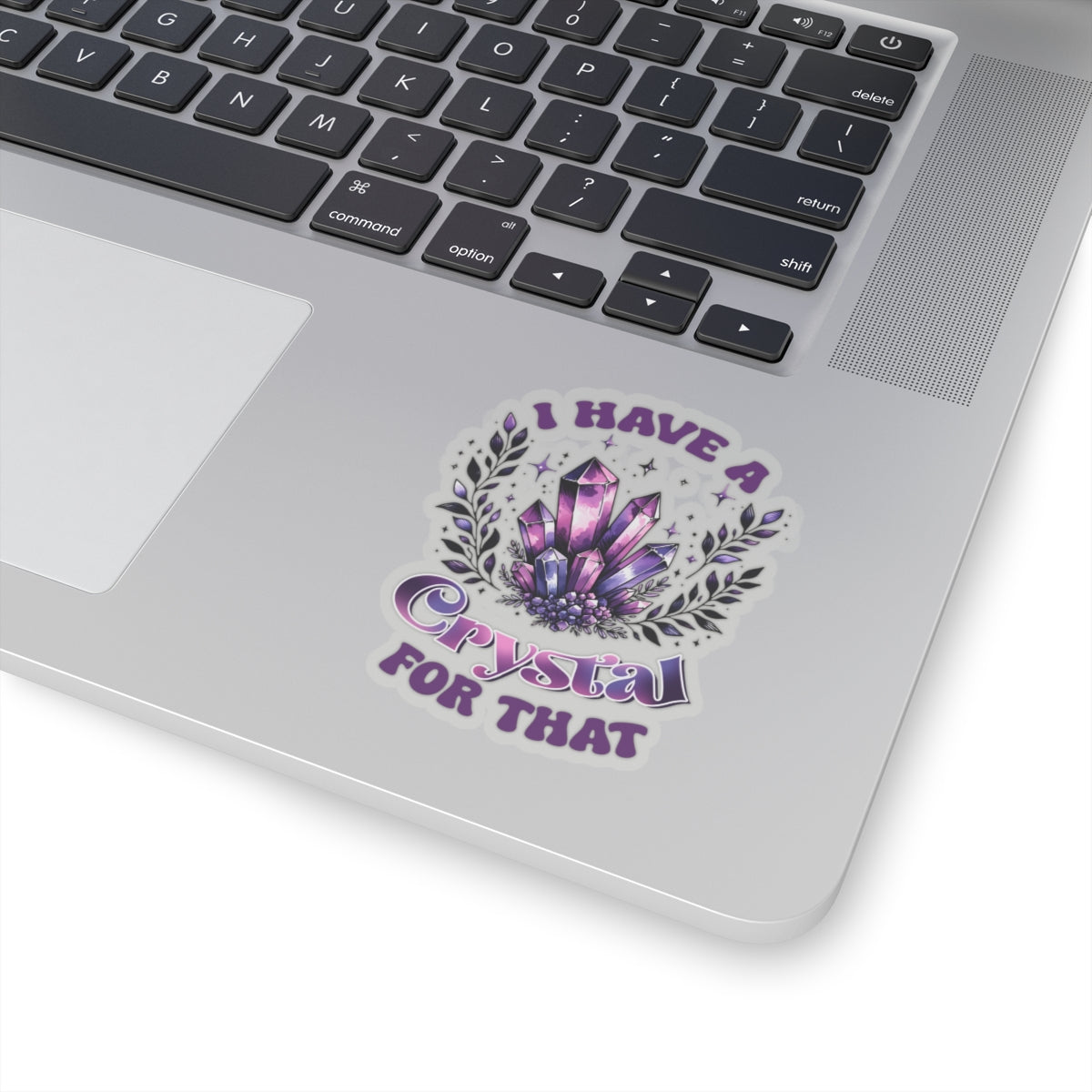 Purple Crystal Die Cut Stickers