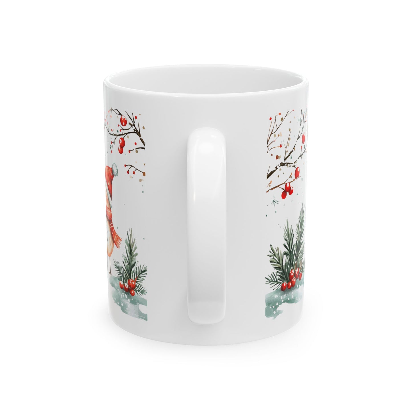 Snowbird Winter Scene Ceramic Mug