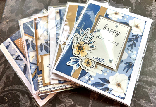 Bundle of Five Handmade Greeting Cards