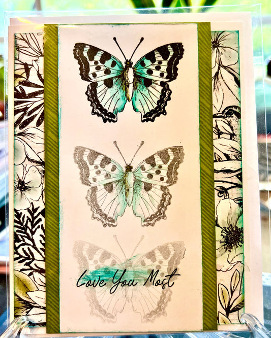 Handmade Butterfly Greeting Card