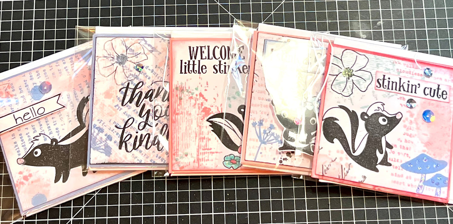 Handmade 3x3 Greeting Card Bundle