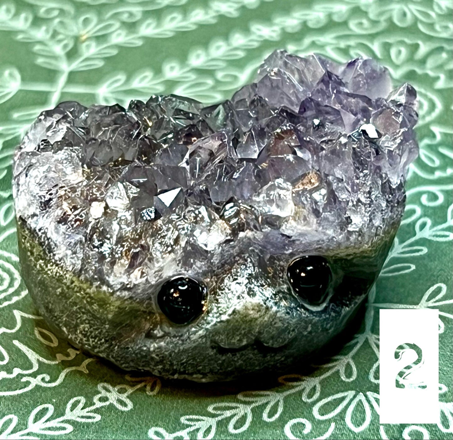 Amethyst Buddy Carving