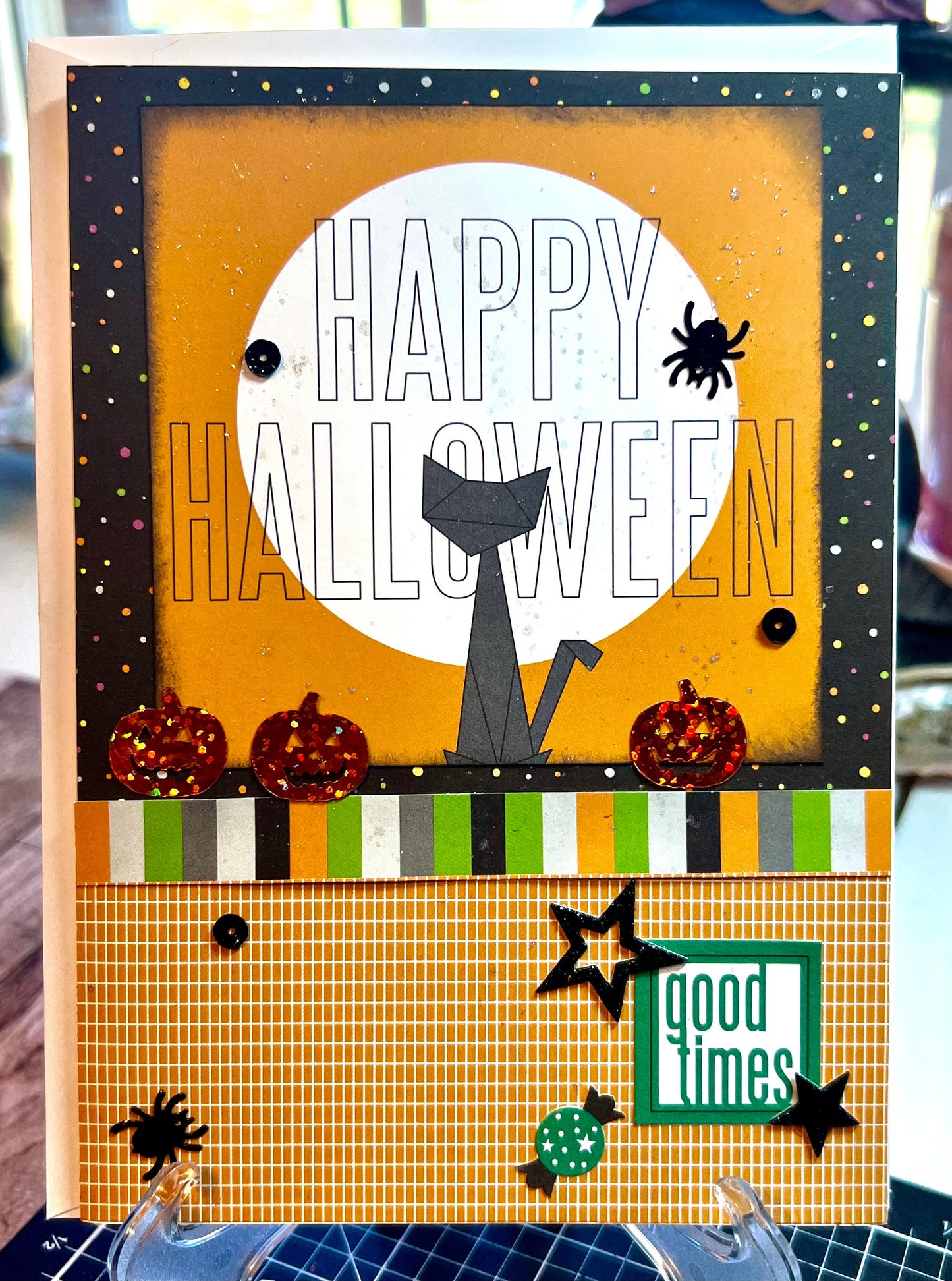 3 Halloween Greeting Cards 5x7