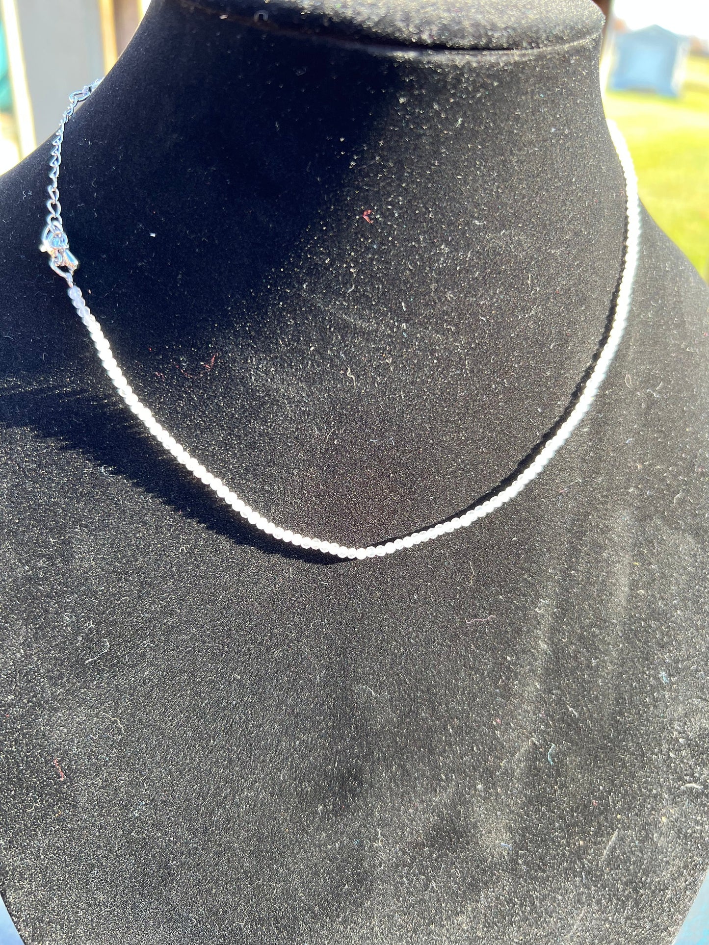 2mm Moonstone Necklace