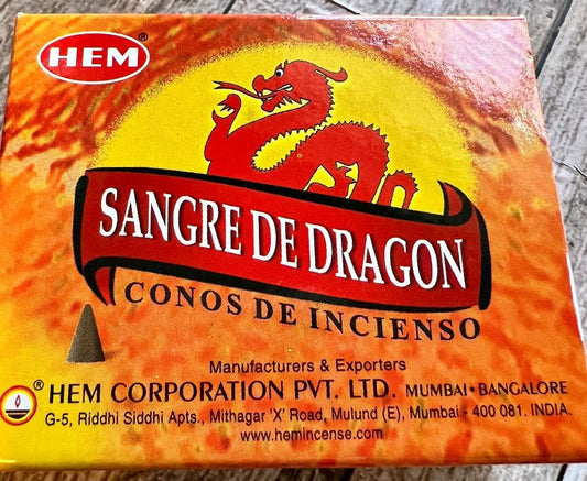 Two Boxes Hem Dragons Blood Incense Cones