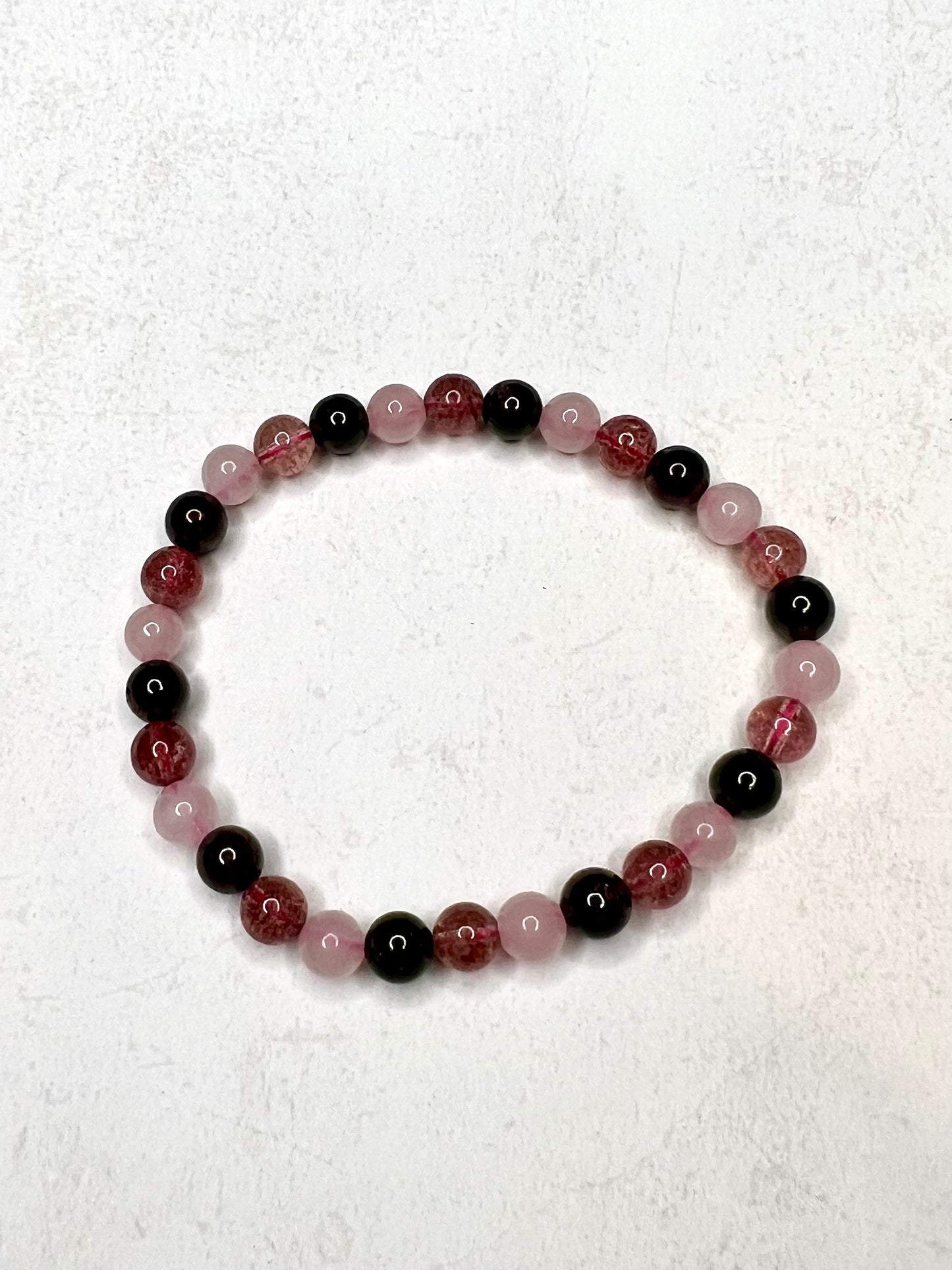 6mm Heart Chakra Gemstone Stretch Bracelet