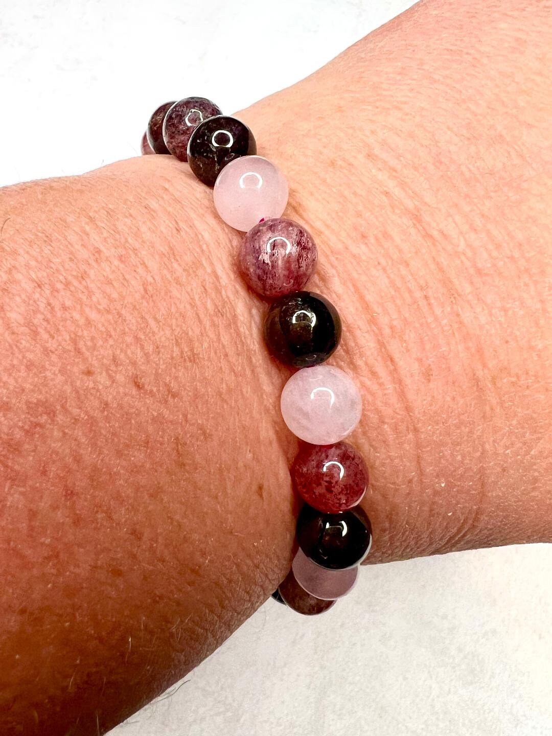 Heart Chakra Gemstone Stretch Bracelet