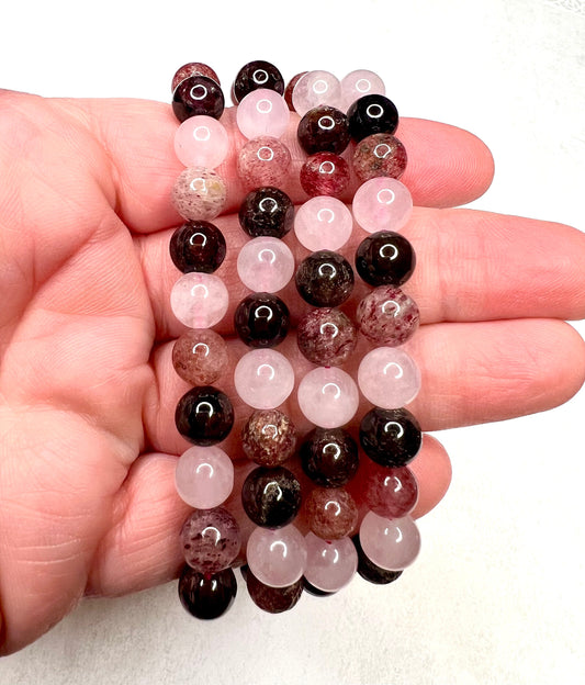 Heart Chakra Gemstone Stretch Bracelet