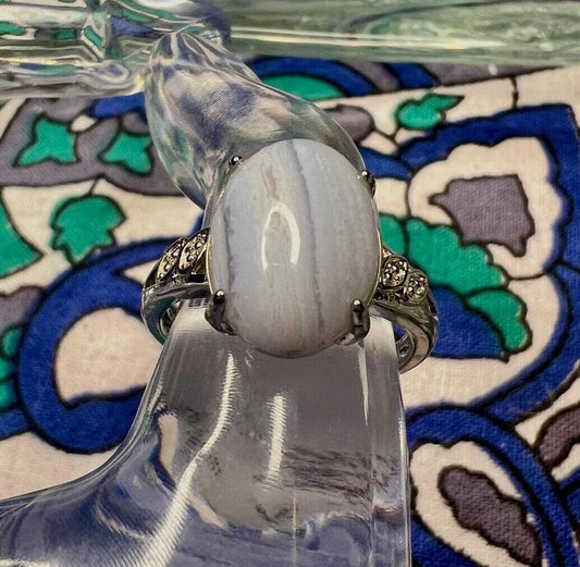 Blue Lace Agate Ring