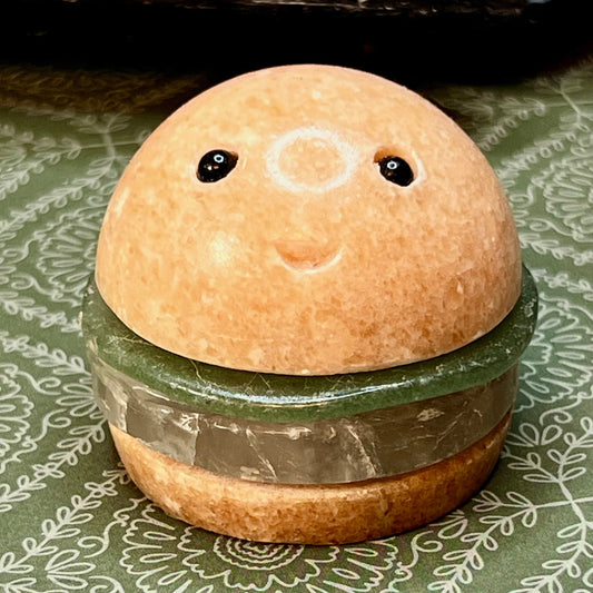 Gemstone Hamburger Buddy Carving