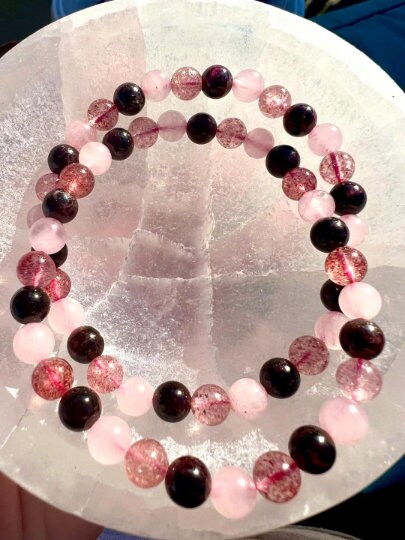 6mm Heart Chakra Gemstone Stretch Bracelet