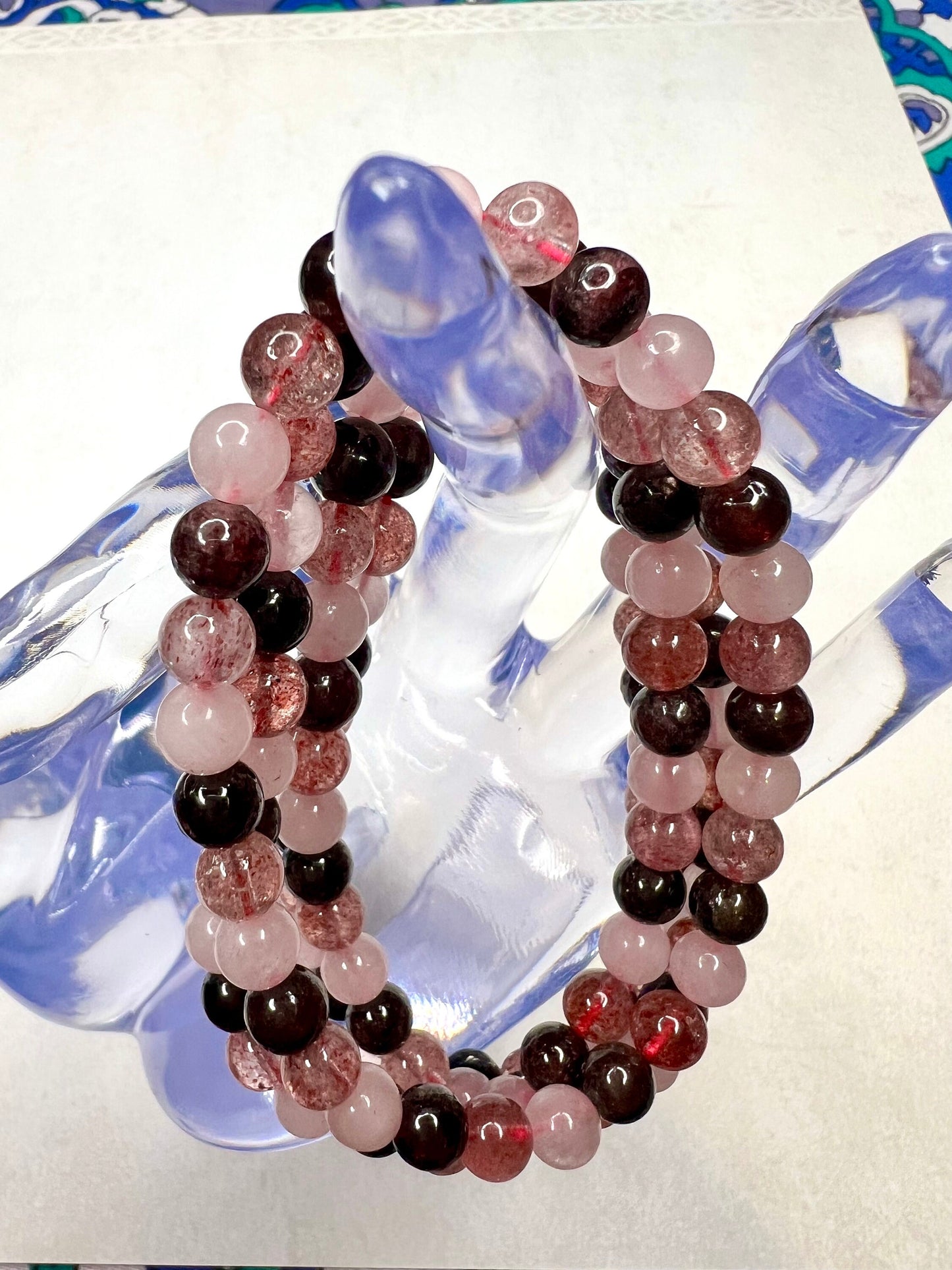 6mm Heart Chakra Gemstone Stretch Bracelet