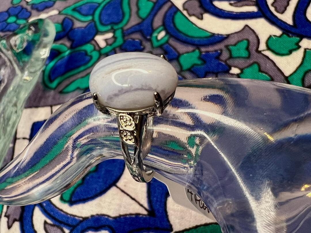 Blue Lace Agate Ring