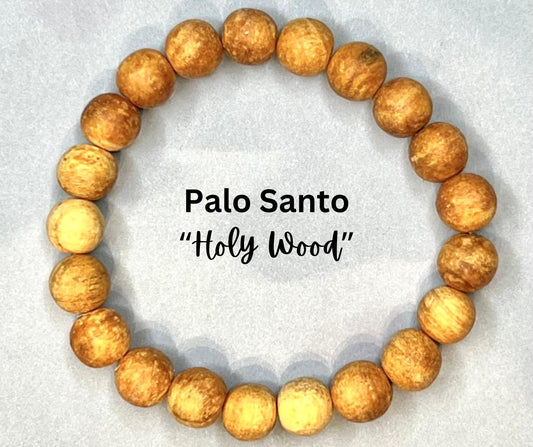 Palo Santo "Holy Wood" Stretch Bracelet with 10mm Beads